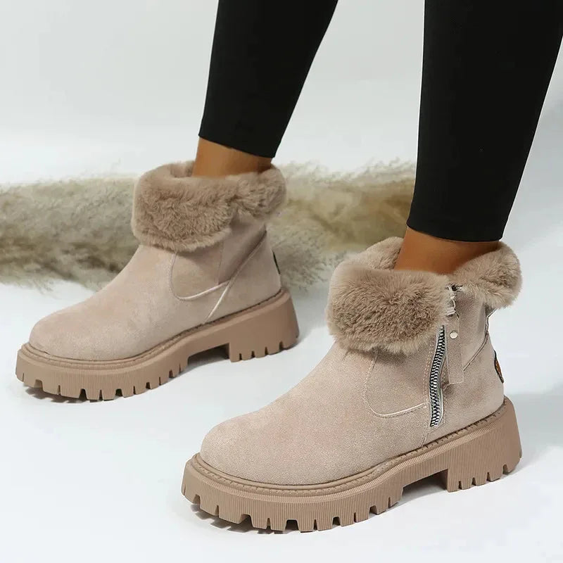 Amber | Khaki Ankle Boots - MABEL LONDON