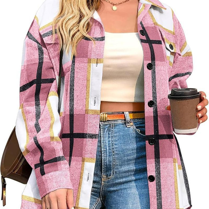 BRIGID™ - Stylish Plus-Size Shacket - MABEL LONDON