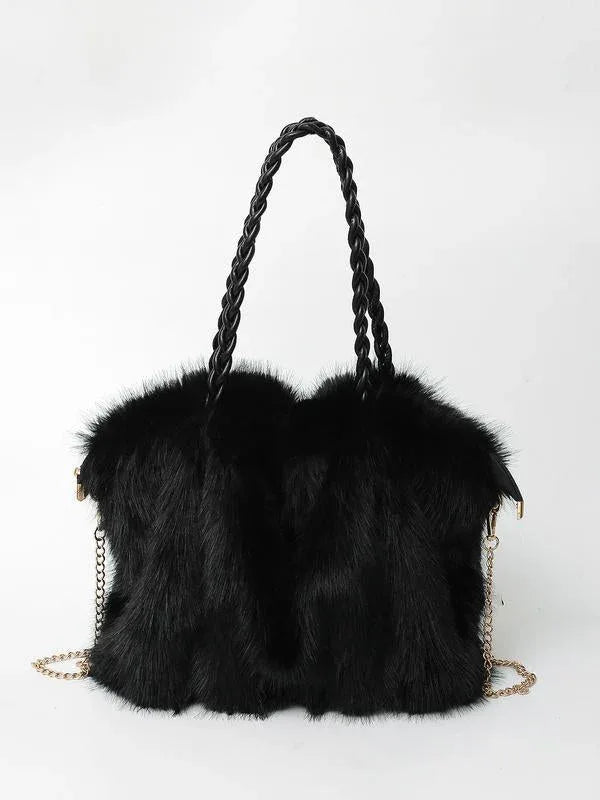 LARIBELLE™ - VERSATILE PLUSH VELVET SHOULDER TOTE BAG - MABEL LONDON