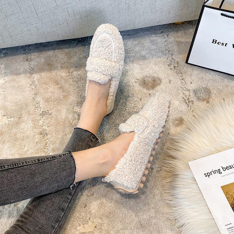 COCO™ | Cozy Sherpa Loafers - MABEL LONDON