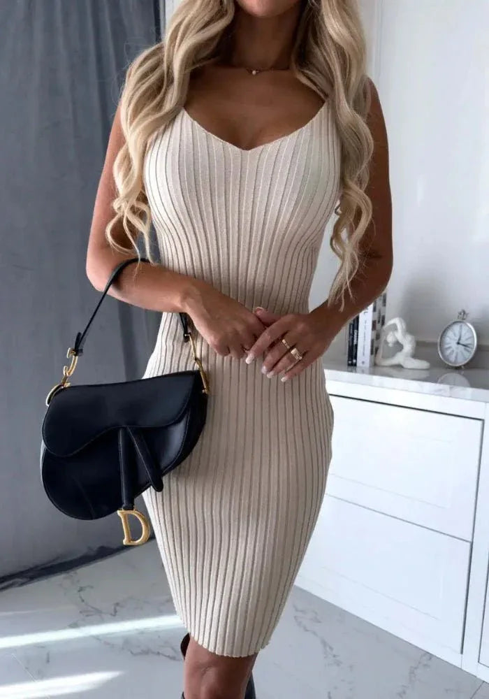 LARISSA™ - Ribbed Knit Two-Piece Set - MABEL LONDON