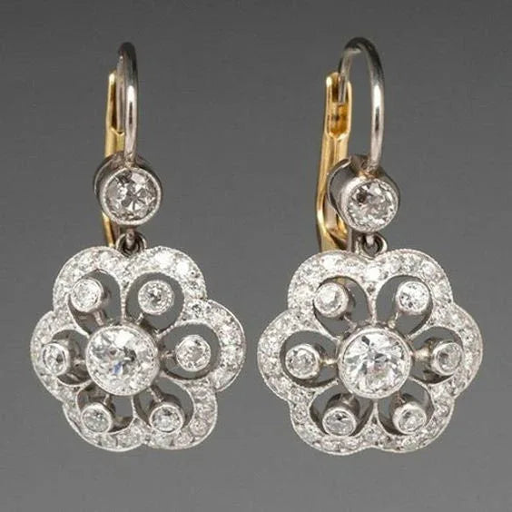 Crystal Mandala Retro Earrings - MABEL LONDON
