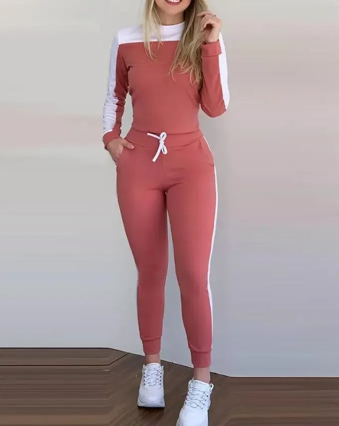 FARRAH™ – Relaxed Fit Sporty Two-Piece Set - MABEL LONDON