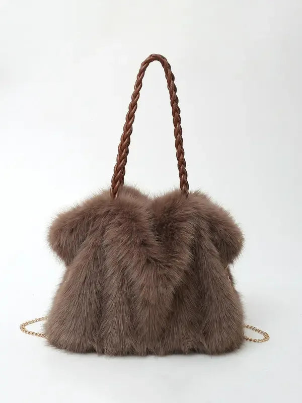 LARIBELLE™ - VERSATILE PLUSH VELVET SHOULDER TOTE BAG - MABEL LONDON