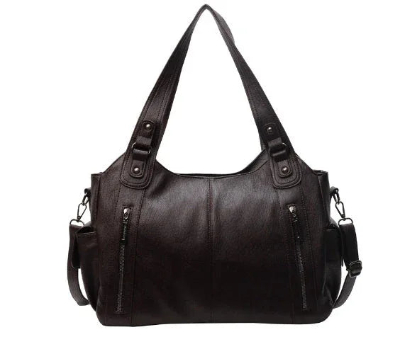 NOEMIE™ - Classic Leather Tote Bag - MABEL LONDON