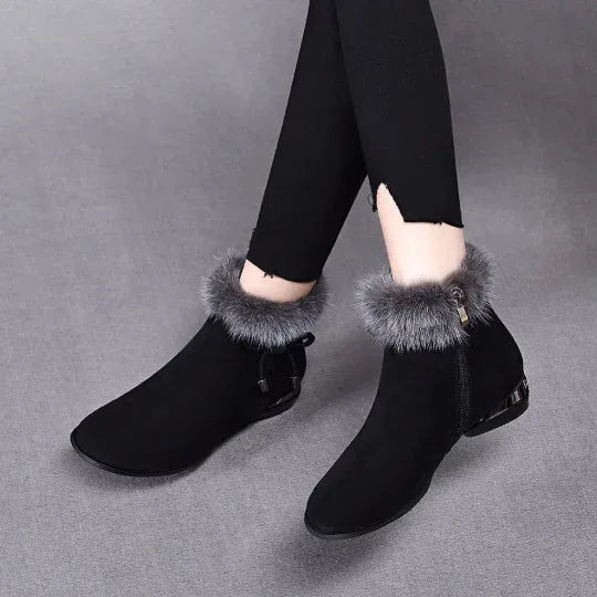 Alina | Black Ankle Boots - MABEL LONDON