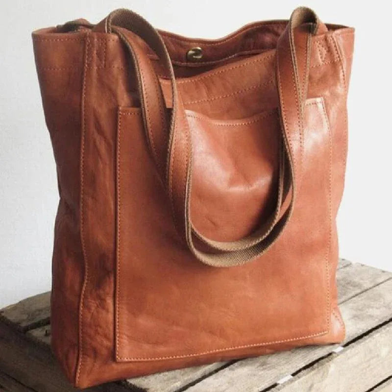 Thessaly | Classic Leather Tote - MABEL LONDON