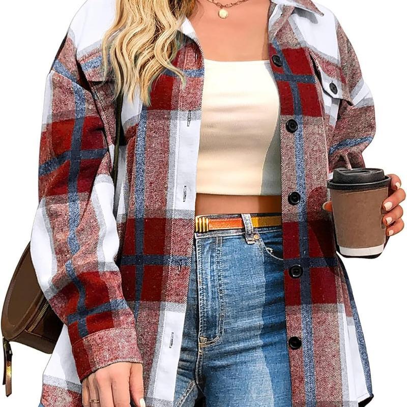 BRIGID™ - Stylish Plus-Size Shacket - MABEL LONDON