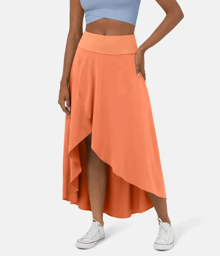 AMELIE™ - Elegant Asymmetric Midi Skirt - MABEL LONDON